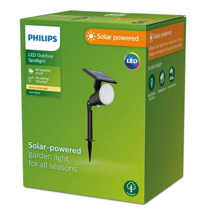 Philips - Foco solar LED JIVIX LED/1,4W/3,7V 1800 mAh IP44