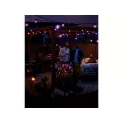 Philips - Guirnalda exterior LED RGBW regulable Hue FESTAVIA 10xLED 7m IP65