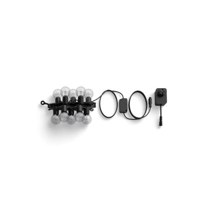 Philips - Guirnalda exterior LED RGBW regulable Hue FESTAVIA 10xLED 7m IP65