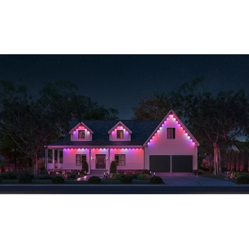 Philips - Guirnalda LED RGBW regulable para exterior Hue FESTAVIA, 32 LEDs, 18 m, 1000–20000 K, IP65