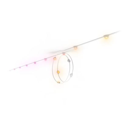 Philips - Guirnalda LED RGBW regulable para exterior Hue FESTAVIA, 32 LEDs, 18 m, 1000–20000 K, IP65