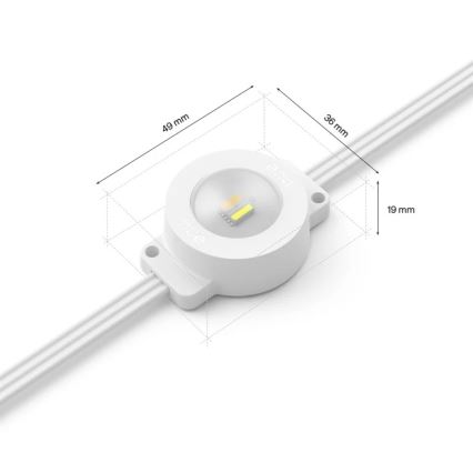 Philips - Guirnalda LED RGBW regulable para exterior Hue FESTAVIA, 32 LEDs, 18 m, 1000–20000 K, IP65