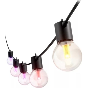 Philips - Guirnalda LED RGBW regulable para exterior Hue FESTAVIA, 20 LEDs, 14 m, IP65
