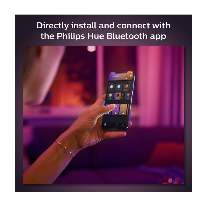 Philips - Juego de 3 focos de pared LED RGB regulables para sistema de riel Hue PERIFO LED/39,9W/230V 2000-6500K