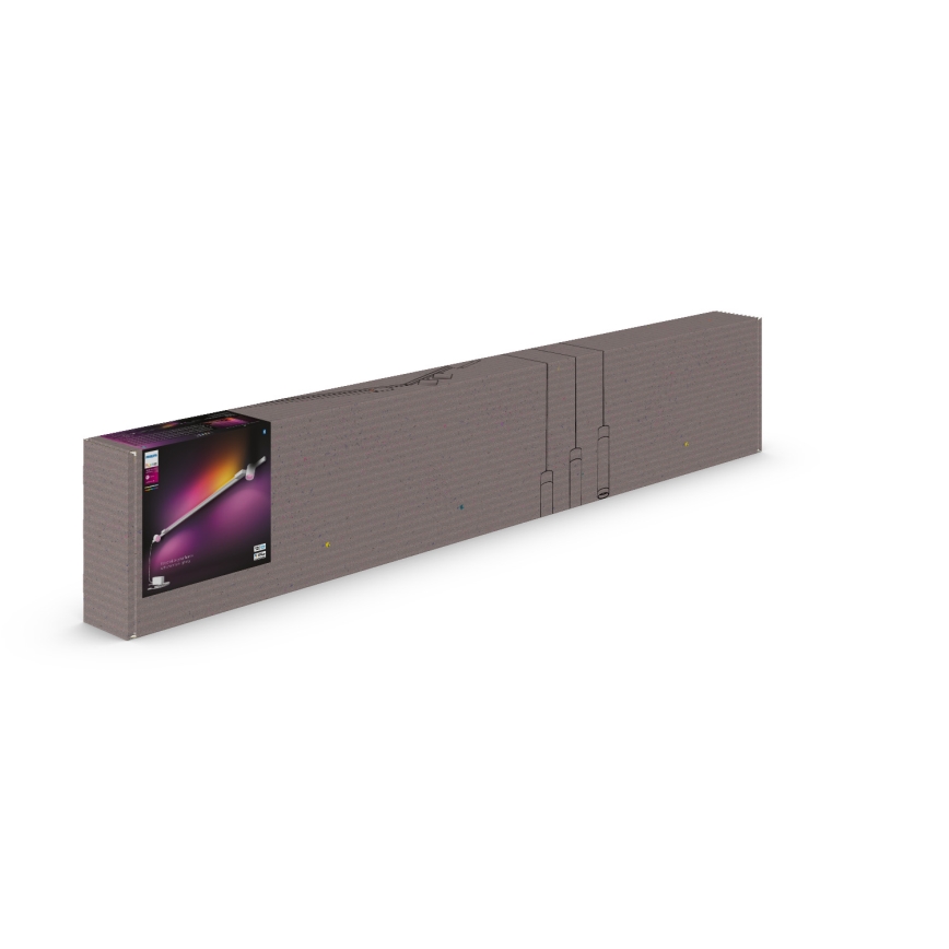 Philips - Juego de 3 focos de pared LED RGB regulables para sistema de riel Hue PERIFO LED/39,9W/230V 2000-6500K