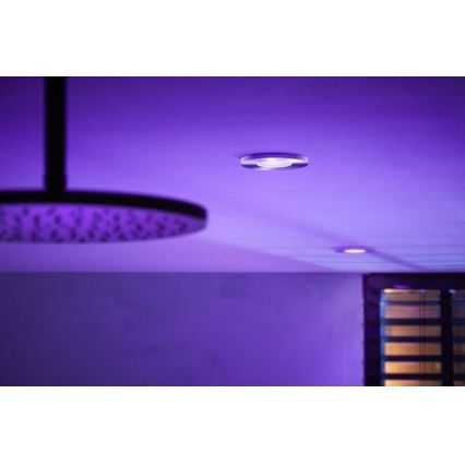 Philips - SET de 3 luces LED RGB regulables para baño Hue XAMENTO 1xGU10/5,7W/230V IP44 2000-6500K