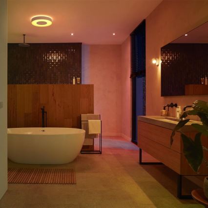 Philips - SET de 3 luces LED RGB regulables para baño Hue XAMENTO 1xGU10/5,7W/230V IP44 2000-6500K