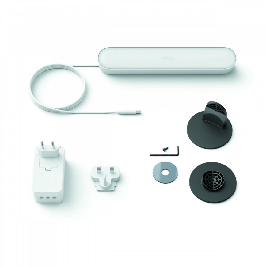 Philips - Lámpara de mesa regulable LED RGB Hue PLAY LED/6W/230V blanca