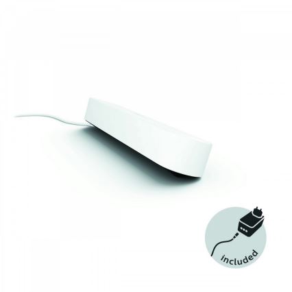 Philips - Lámpara de mesa regulable LED RGB Hue PLAY LED/6W/230V blanca
