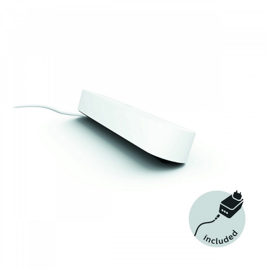 Philips - Lámpara de mesa regulable LED RGB Hue PLAY LED/6W/230V blanca