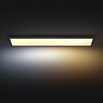 Philips - Lámpara de techo LED regulable Hue AURELLE LED/39W/230V 2200-6500K 120x30 cm negra