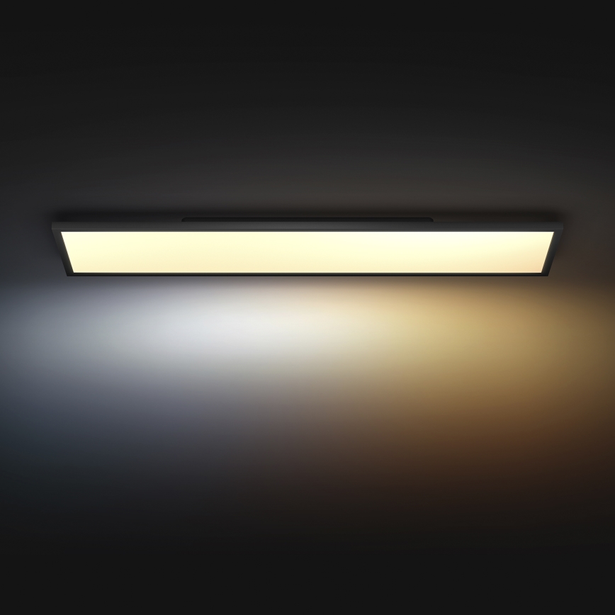 Philips - Lámpara de techo LED regulable Hue AURELLE LED/39W/230V 2200-6500K 120x30 cm negra