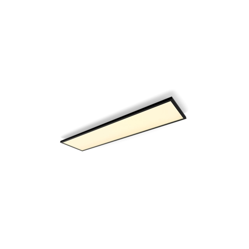 Philips - Lámpara de techo LED regulable Hue AURELLE LED/39W/230V 2200-6500K 120x30 cm negra