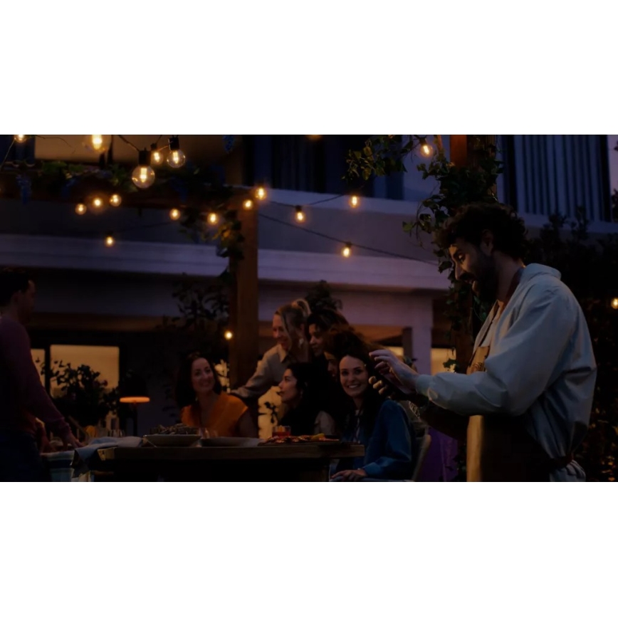 Philips - Hue FESTAVIA Guirnalda de exterior regulable LED RGBW, 30 LEDs, 21 m, IP65