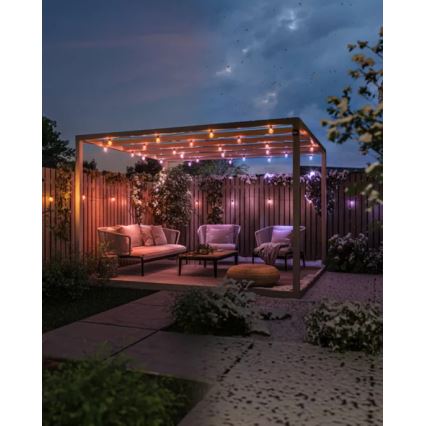 Philips - Hue FESTAVIA Guirnalda de exterior regulable LED RGBW, 30 LEDs, 21 m, IP65