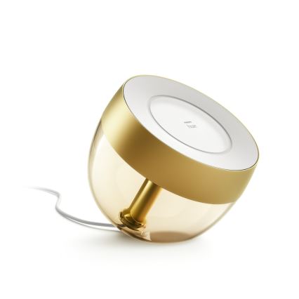 Philips - Lámpara de mesa regulable LED RGB Hue IRIS LED/8,2W/230V 2000-6500K dorada
