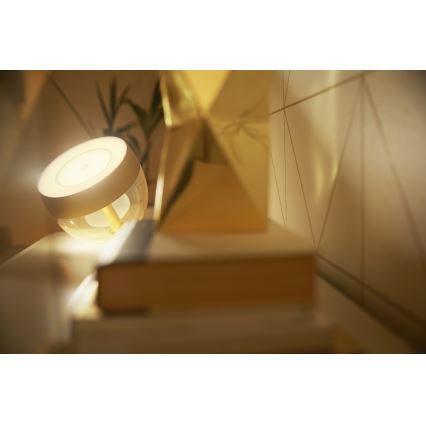 Philips - Lámpara de mesa regulable LED RGB Hue IRIS LED/8,2W/230V 2000-6500K dorada