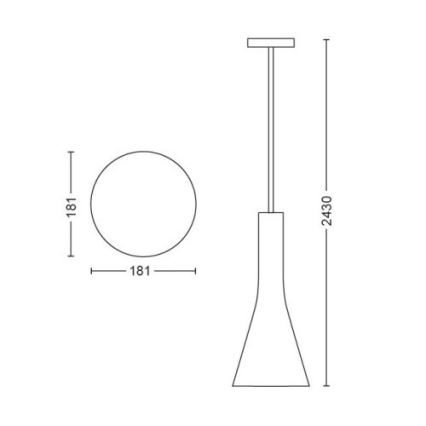 Philips - Lámpara colgante LED regulable en cable Hue EXPLORE 1xE27/6W/230V 2200-6500K + mando a distancia