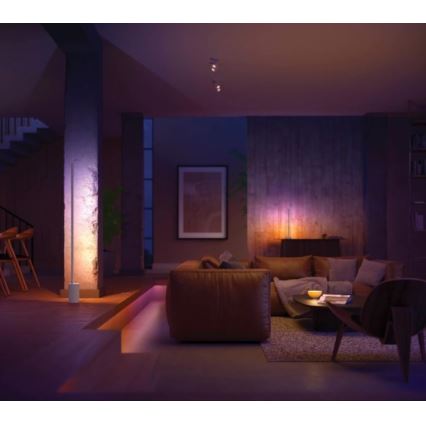 Philips - Lámpara de mesa LED RGB regulable Hue SIGNE LED/12W/230V 2000-6500K blanca