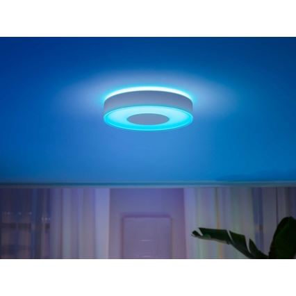 Philips - Lámpara de techo LED RGB regulable Hue INFUSE LED/33,5W/230V 2000-6500K Ø 381 mm blanca