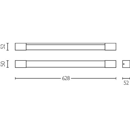 Philips - Iluminación de espejo de baño ROVER LED/10W/230V IP44 latón