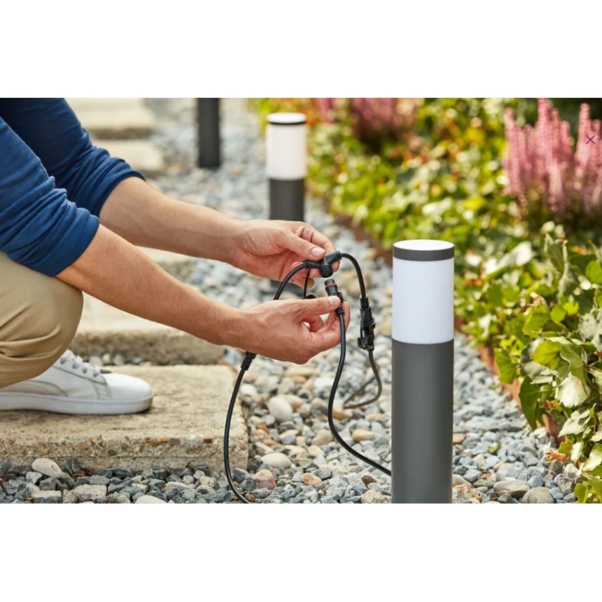 Philips - JUEGO 3x Lámpara LED de exterior GARDENLINK LED/24W/230V 2700K IP44