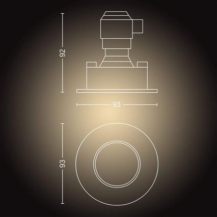 Philips - SET de 3 luces LED regulables para baño Hue ADORE 1xGU10/5W/230V IP44 + mando a distancia