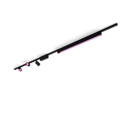 Philips - JUEGO 4x Lámpara LED RGB regulables para sistema de rieles Hue PERIFO LED RGB/44,6W/230V 2000-6500K