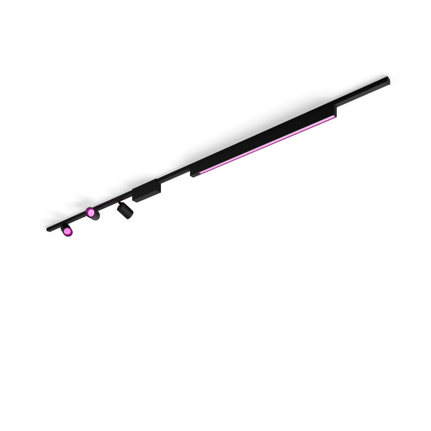 Philips - JUEGO 4x Lámpara LED RGB regulables para sistema de rieles Hue PERIFO LED RGB/44,6W/230V 2000-6500K