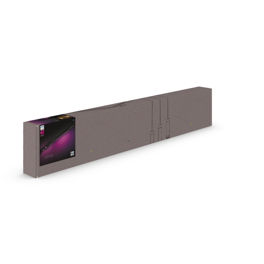 Philips - JUEGO 4x Lámpara LED RGB regulables para sistema de rieles Hue PERIFO LED RGB/44,6W/230V 2000-6500K