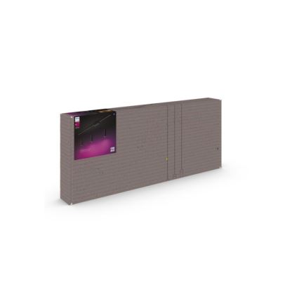 Philips - Juego de 3 lámparas colgantes LED RGBW regulables con cable para sistema de riel Hue PERIFO LED/15,6W/230V 2000-6500K