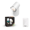 Philips - Lámpara de baño LED regulable Hue ADORE 1xGU10/5W/230V IP44 + mando a distancia