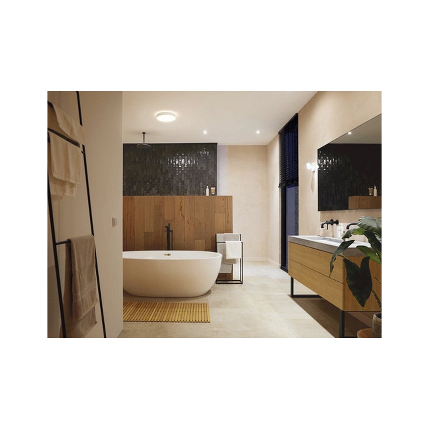 Philips - Lámpara de baño LED regulable Hue DEVERE LED/33,5W/230V IP44 425 mm de diámetro 2200-6500K + mando a distancia