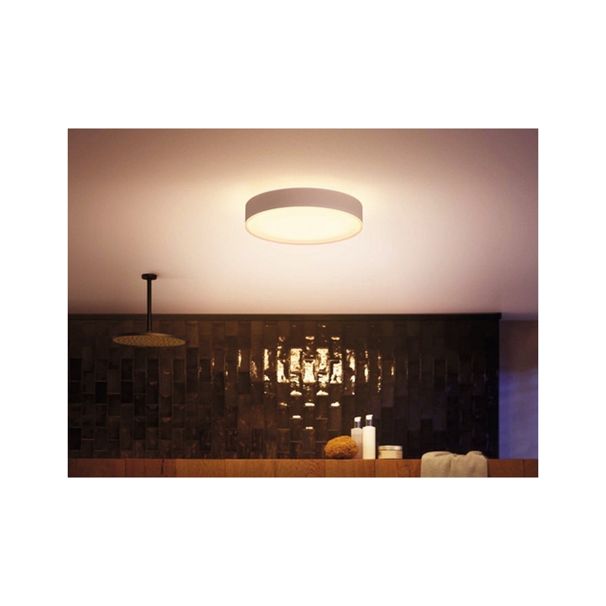 Philips - Lámpara de baño LED regulable Hue DEVERE LED/33,5W/230V IP44 425 mm de diámetro 2200-6500K + mando a distancia