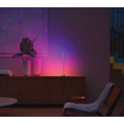 Philips - Lámpara de mesa Hue SIGNE LED RGB regulable LED/12W/230V 2000-6500K blanco