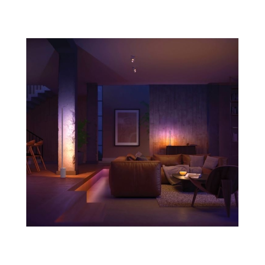 Philips - Lámpara de mesa Hue SIGNE LED RGB regulable LED/12W/230V 2000-6500K blanco
