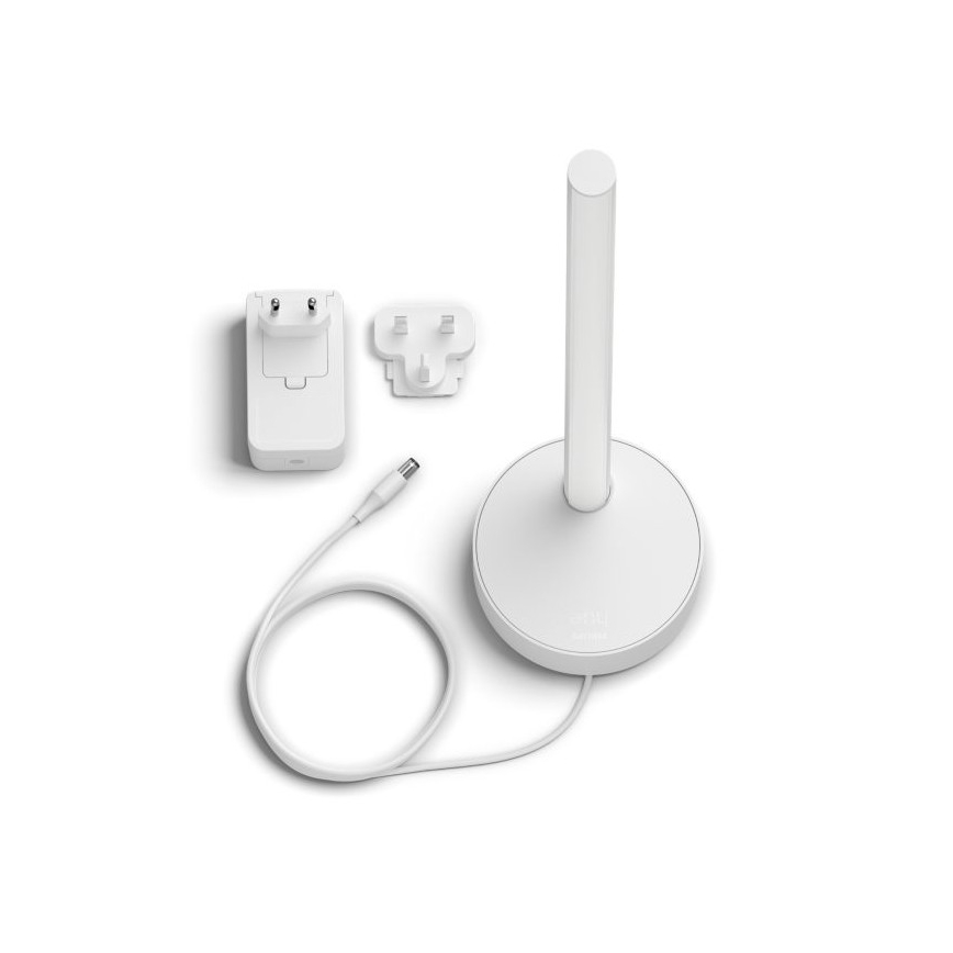 Philips - Lámpara de mesa Hue SIGNE LED RGB regulable LED/12W/230V 2000-6500K blanco
