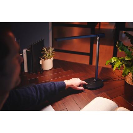 Philips - Lámpara de mesa LED Regulable táctil SWORD LED/12W/230V 2700/4000/6500K CRI90