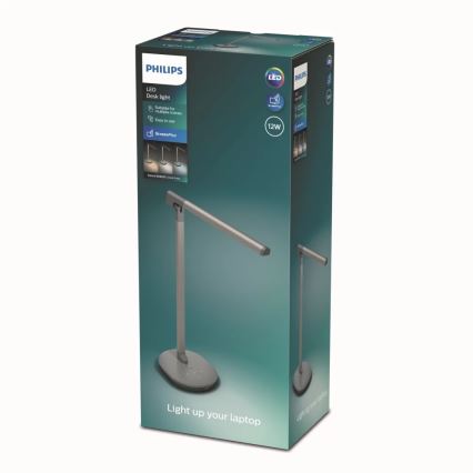 Philips - Lámpara de mesa LED Regulable táctil SWORD LED/12W/230V 2700/4000/6500K CRI90