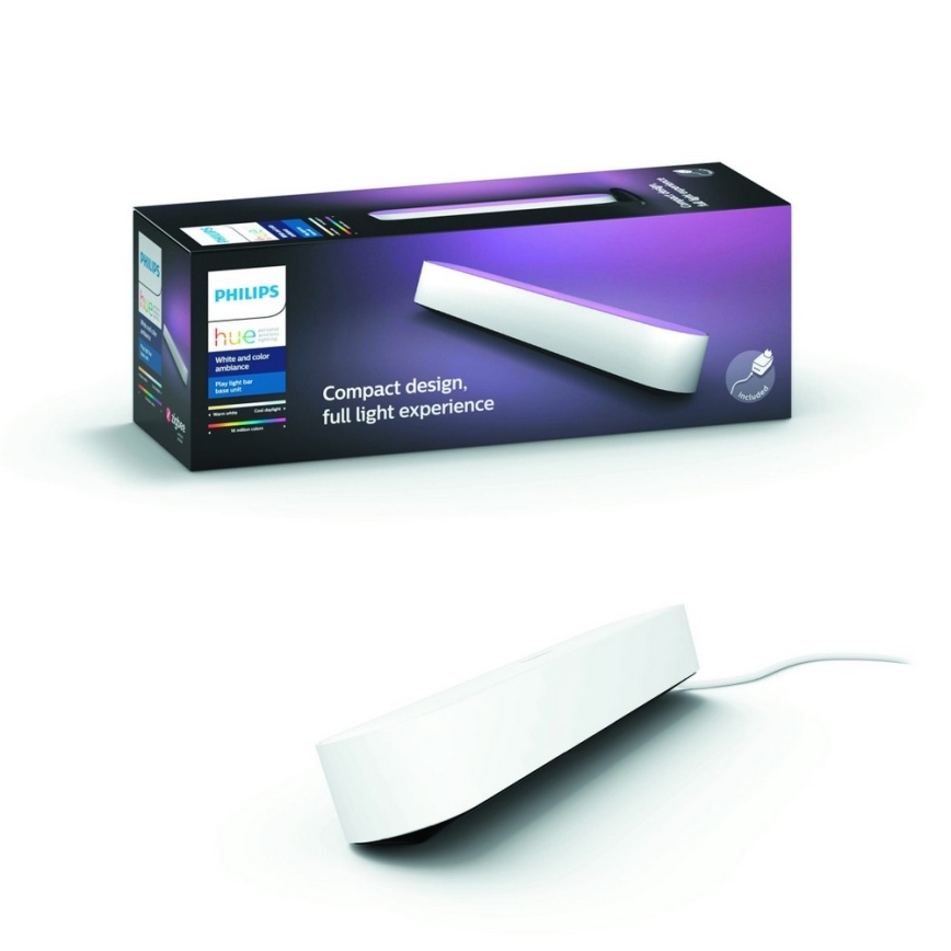 Philips - Lámpara de mesa LED RGB regulable HUE AMBIANCE LED/6W/230V blanca