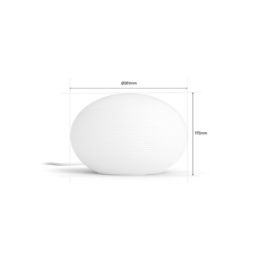 Philips - Lámpara de mesa LED RGB regulable Hue FLOURISH White And Color Ambiance 1xE27/8,1W/230V 1000-20000K