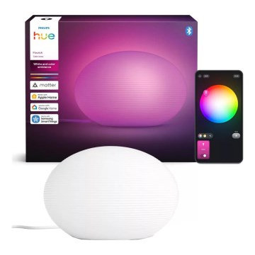 Philips - Lámpara de mesa LED RGB regulable Hue FLOURISH White And Color Ambiance 1xE27/8,1W/230V 1000-20000K