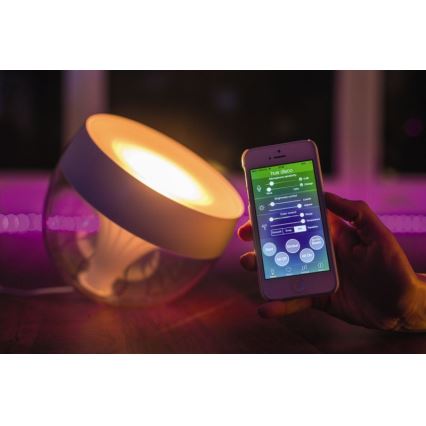 Philips - Lámpara de mesa LED RGB regulable Hue IRIS LED/8,2W/230V 2000-6500K blanca