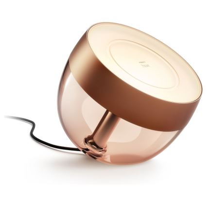 Philips - Lámpara de mesa regulable LED RGB Hue IRIS LED/8,2W/230V 2000-6500K cobre