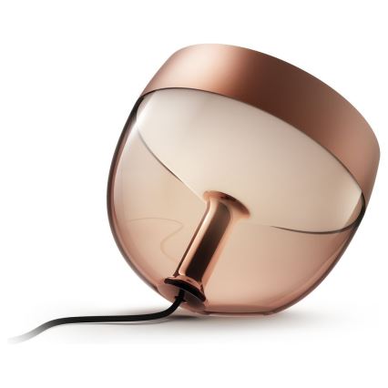 Philips - Lámpara de mesa regulable LED RGB Hue IRIS LED/8,2W/230V 2000-6500K cobre