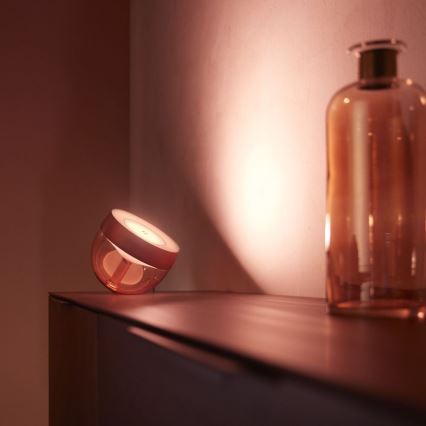 Philips - Lámpara de mesa regulable LED RGB Hue IRIS LED/8,2W/230V 2000-6500K cobre