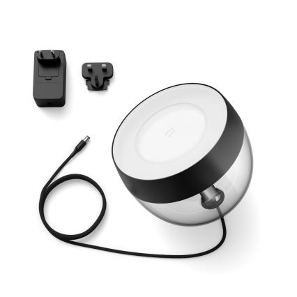 Philips - Lámpara de mesa LED RGB regulable Hue IRIS LED/8,2W/230V 2000-6500K negra