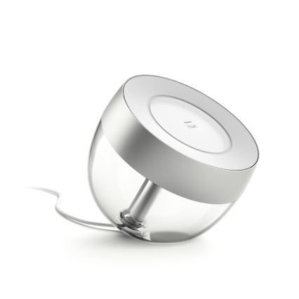 Philips - Lámpara de mesa LED RGB regulable Hue IRIS LED/8,2W/230V 2000-6500K plateada