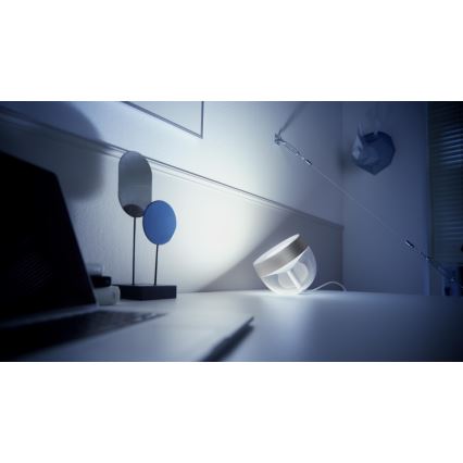 Philips - Lámpara de mesa LED RGB regulable Hue IRIS LED/8,2W/230V 2000-6500K plateada