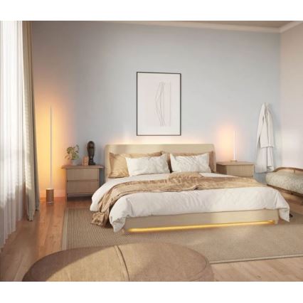 Philips - Lámpara de mesa LED RGBW regulable Hue SIGNE LED/11,8W/230V 2000-6500K